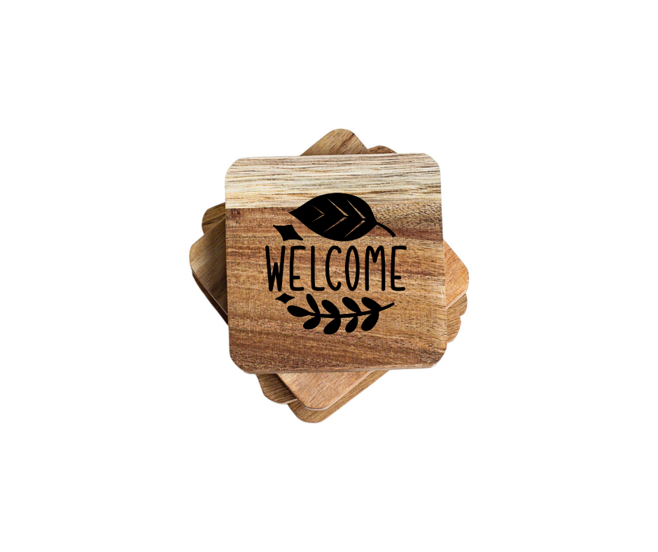 Rustic Fall Wooden Coasters