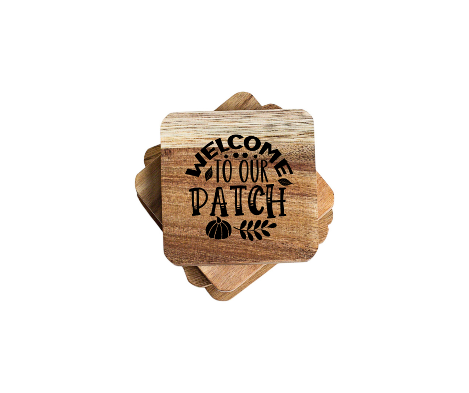 Rustic Fall Wooden Coasters