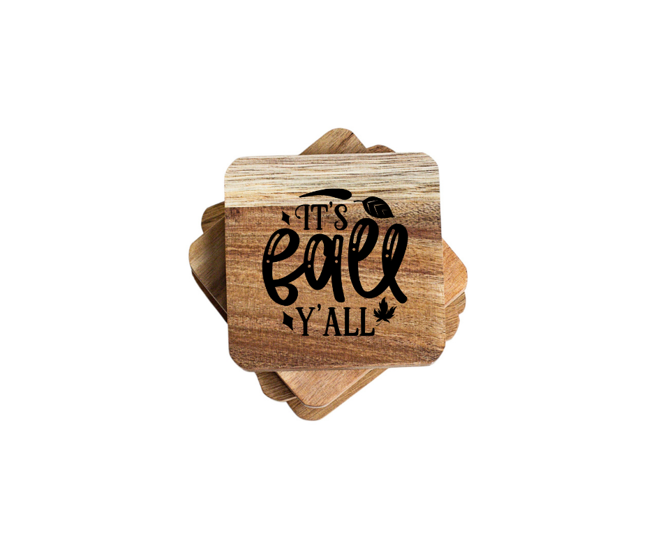 Rustic Fall Wooden Coasters