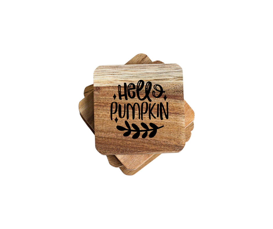 Rustic Fall Wooden Coasters