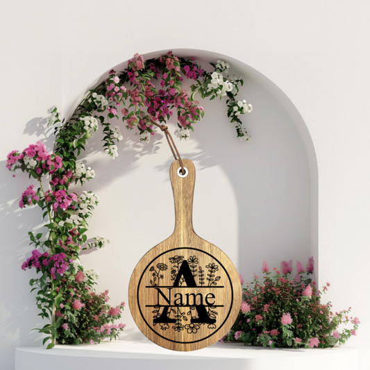 Extra Small Floral Personalized Cutting Board image 0