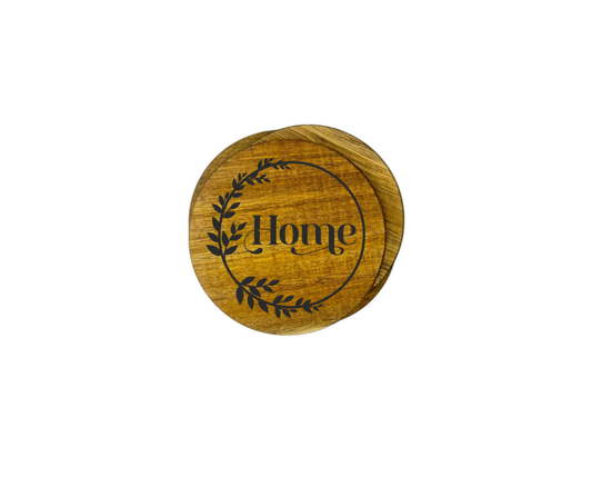 Home Wooden Coaster