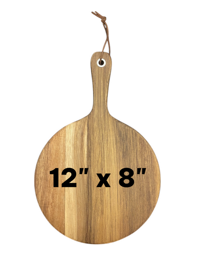 Personalized Monogram Acacia Wood Cutting Board